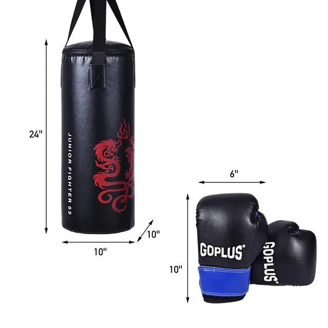 Alt view image 7 of 7 - Punching Bag Set with Gloves, 22LBS/ 40LBS Filled Kick Boxing Bag, Rucksack, Jump Rope, Firm Hook, Heavy Bag for Adults MMA Training, Muay Thai, Krav MAGA, Taekwondo, Karate