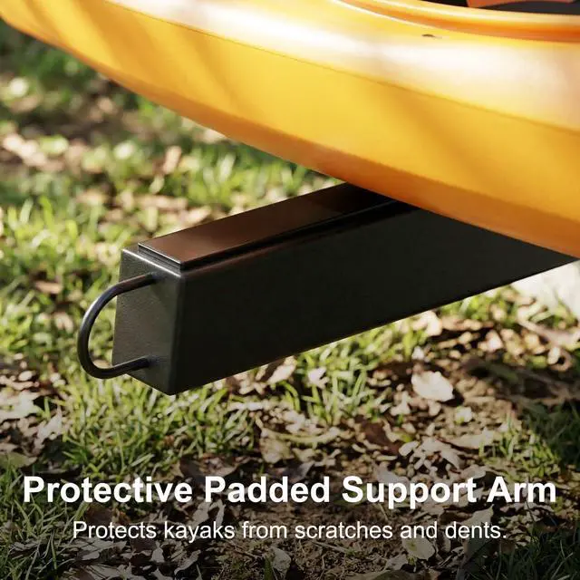 Alt view image 4 of 7 - Kayak Storage Rack, Heavy Duty Kayak Rack, Wall Mount, Freestanding, Dock Mount, Adjustable Kayak Holder