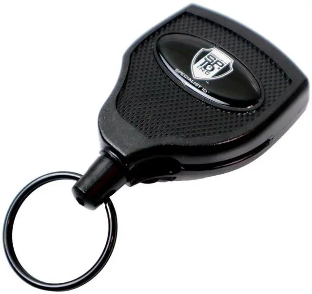 Main image of Bulk 5 Pack - SUPER Heavy Duty Key Bak Retractable Keychain 48-8oz / 10 Keys - Durable (4 Ft) Kevlar Lanyard - Rugged Polycarbonate Key Chain Ring Badge Holder with Steel Belt Clip