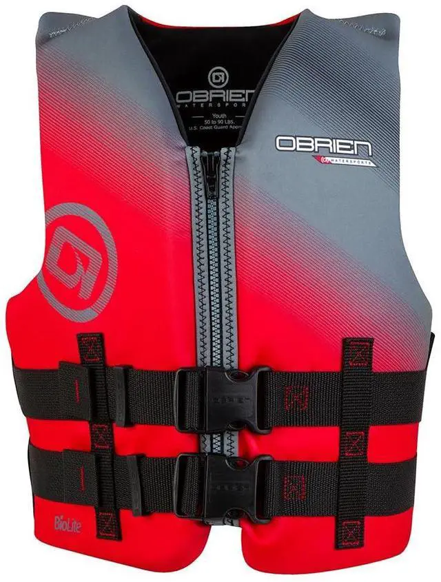 Main image of Youth V-Back LTD CGA Life Jacekt (55-85lbs) Red