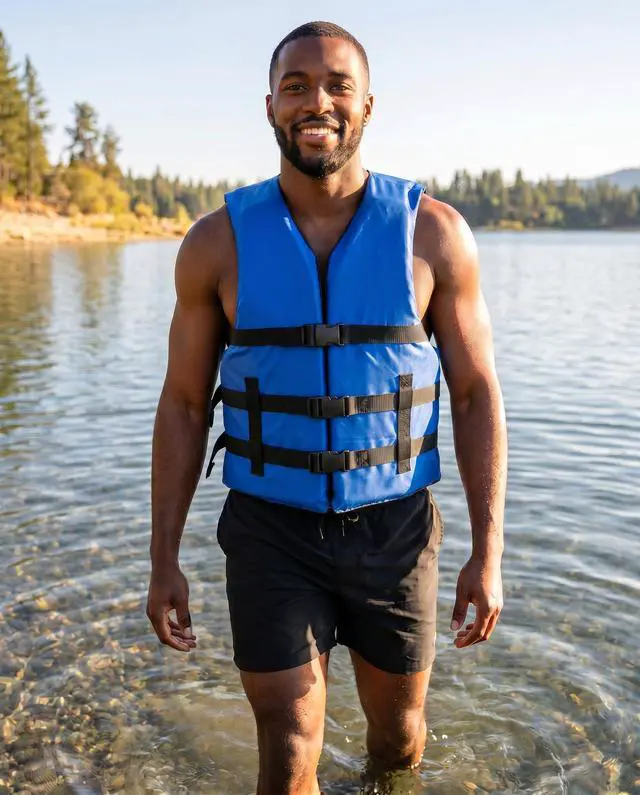 Alt view image 4 of 7 - 2 Pack Life Jacket Paddle Vest; Coast Guard Approved Type III PFD Life Vest Flotation Device; Jet ski, Wakeboard, Kayak; Ideal Extra Life Jacket for Pontoon Boat
