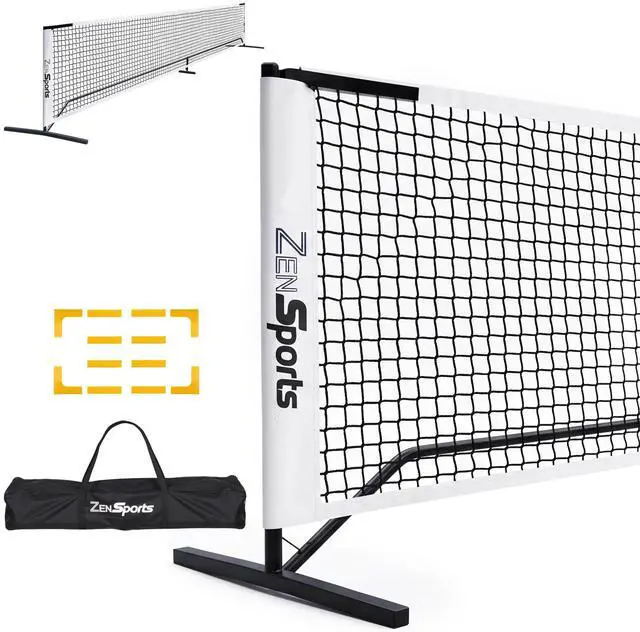 Main image of Portable Pickleball Net Set System with Metal Frame and 22FT Regulation Size Pickball Net with Carry Bag for Backyard, Driveways, Outdoor Game