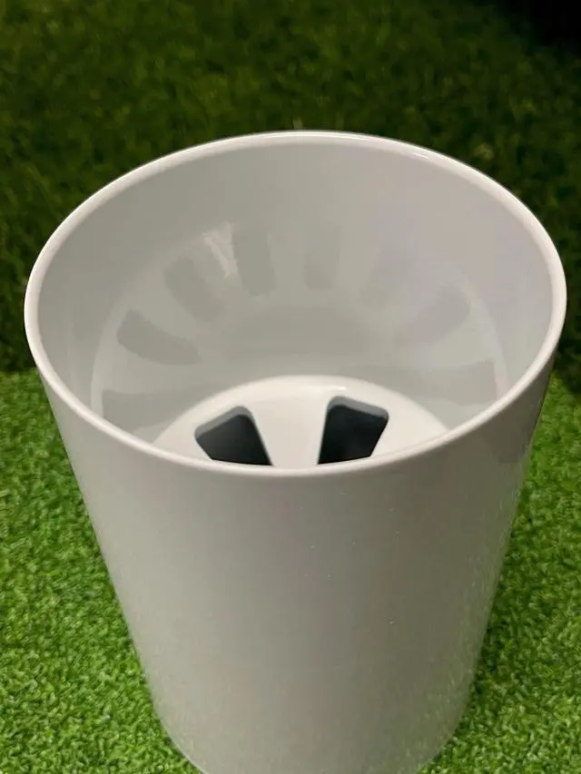 Alt view image 4 of 7 - Professional Golf Putting Green Cup for Backyard Practice, Fits PGA & USGA regulations, Aluminum, Ivory, 6 x 4.25 inches