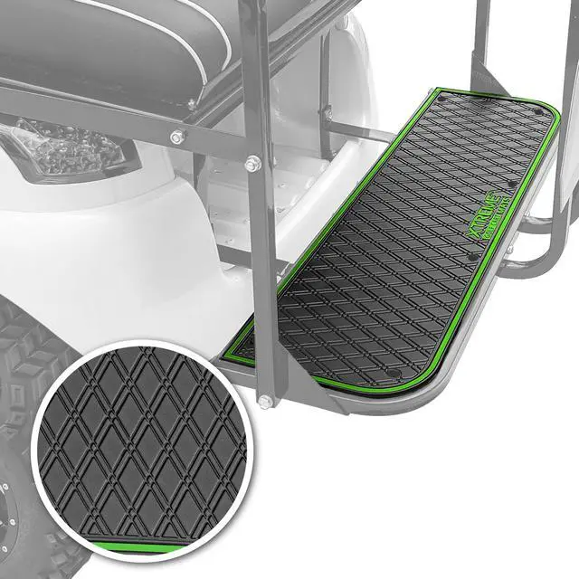 Alt view image 2 of 7 - for MadJax Gen 150, GTW MACH1 or MODZ Flip4 Rear Seat | Fits MadJax Genesis 150 GTW MACH1 MODZ Flip4 Rear Seat Kit Steps, 41" x 12", Full Coverage Floor Liner, Double Diamond Design
