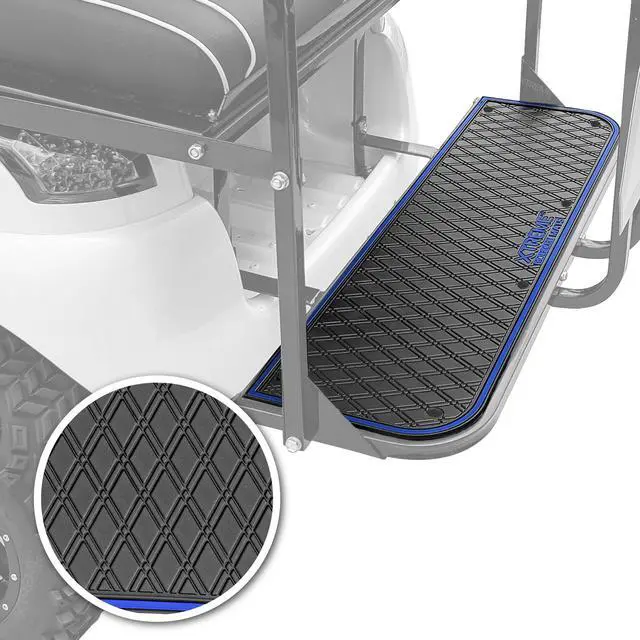 Alt view image 2 of 7 - for MadJax Gen 150, GTW MACH1 or MODZ Flip4 Rear Seat | Fits MadJax Genesis 150 GTW MACH1 MODZ Flip4 Rear Seat Kit Steps, 41" x 12", Full Coverage Floor Liner, Double Diamond Design