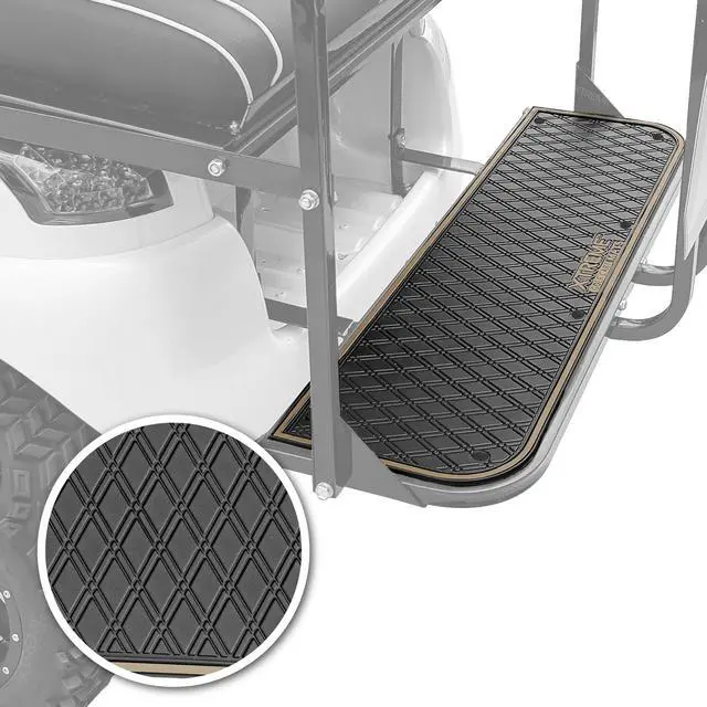 Alt view image 2 of 7 - for MadJax Gen 150, GTW MACH1 or MODZ Flip4 Rear Seat | Fits MadJax Genesis 150 GTW MACH1 MODZ Flip4 Rear Seat Kit Steps, 41" x 12", Full Coverage Floor Liner, Double Diamond Design