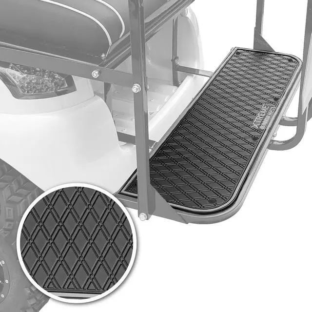 Alt view image 2 of 7 - for MadJax Gen 150, GTW MACH1 or MODZ Flip4 Rear Seat | Fits MadJax Genesis 150 GTW MACH1 MODZ Flip4 Rear Seat Kit Steps, 41" x 12", Full Coverage Floor Liner, Double Diamond Design