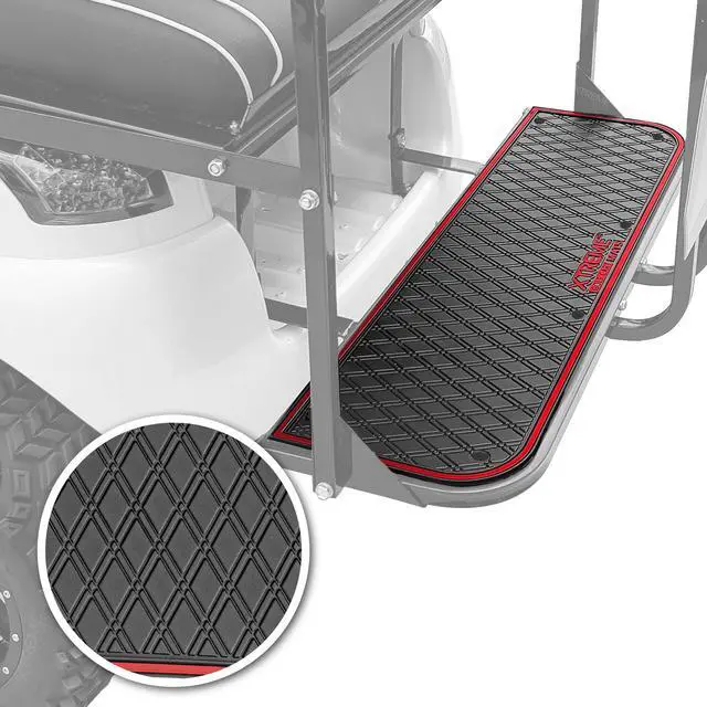 Alt view image 2 of 7 - for MadJax Gen 150, GTW MACH1 or MODZ Flip4 Rear Seat | Fits MadJax Genesis 150 GTW MACH1 MODZ Flip4 Rear Seat Kit Steps, 41" x 12", Full Coverage Floor Liner, Double Diamond Design