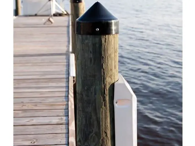 Alt view image 4 of 5 - 48" Piling Post Fender | Ultimate Protection for Your Boat and Dock | Curved Back Design | UV-Protected PVC