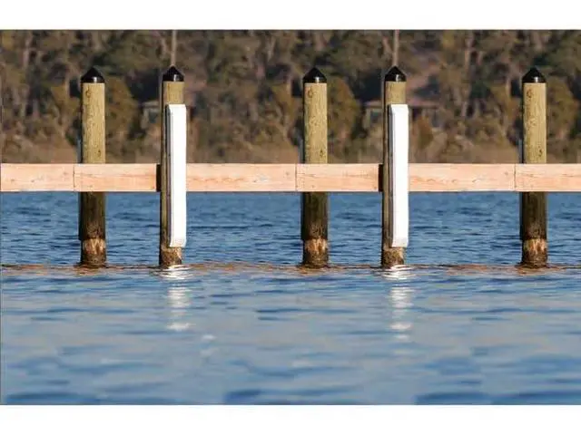 Alt view image 2 of 5 - 48" Piling Post Fender | Ultimate Protection for Your Boat and Dock | Curved Back Design | UV-Protected PVC