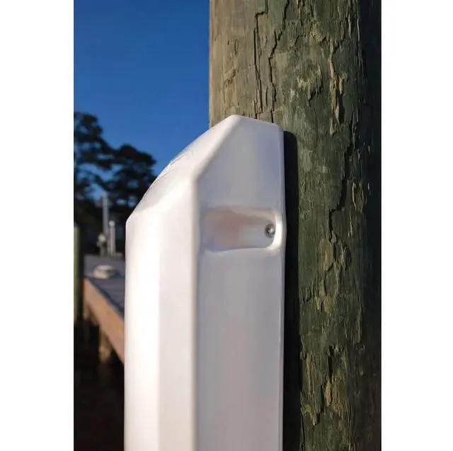 Alt view image 3 of 5 - 48" Piling Post Fender | Ultimate Protection for Your Boat and Dock | Curved Back Design | UV-Protected PVC