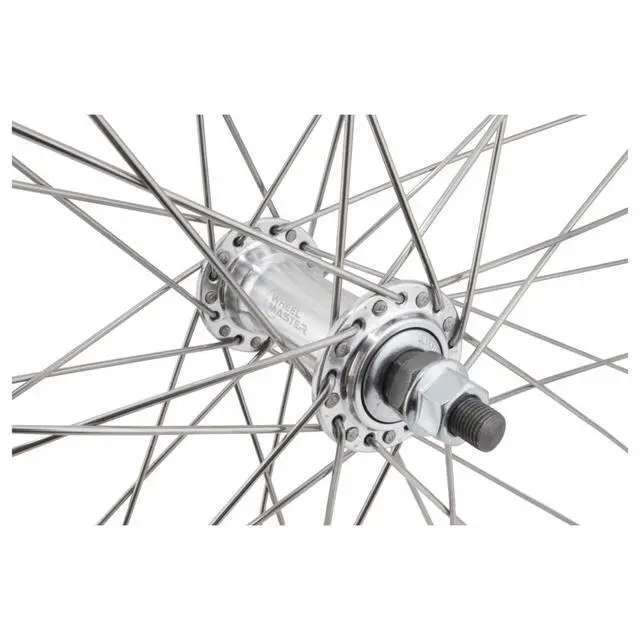 Alt view image 2 of 3 - Front 26 x 1.75/2.125, Silver, Alloy, B/O, 36H, SS 14g Spokes | bike-wheels