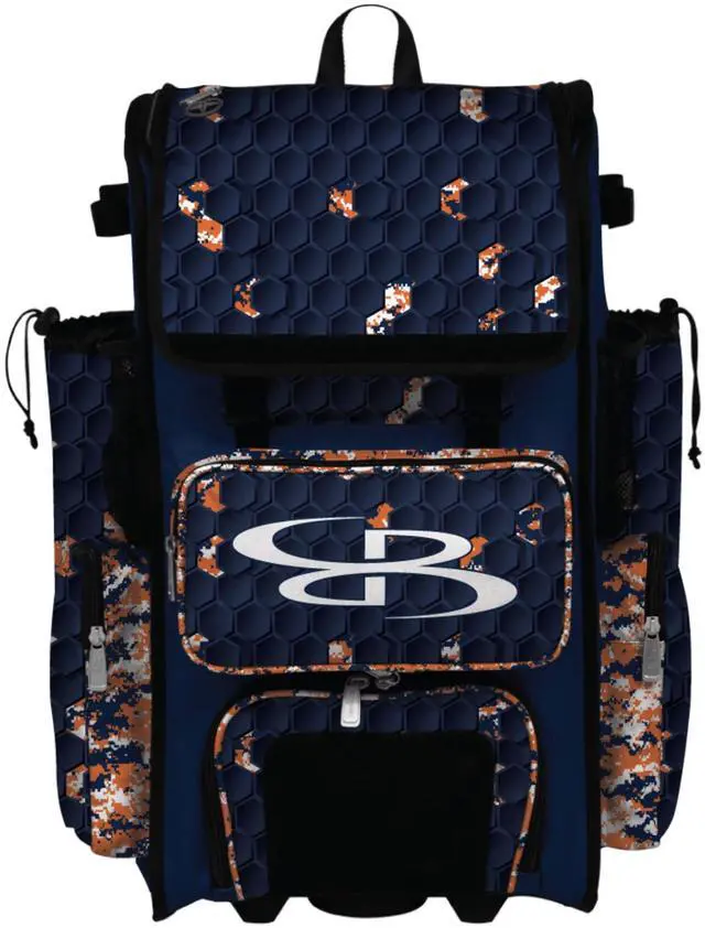 Main image of Rolling Superpack Baseball/Softball Gear Bag - Telescopic Handle - Holds 4 Bats - Wheeled Version - 3DHC Breakout - Multiple Colors