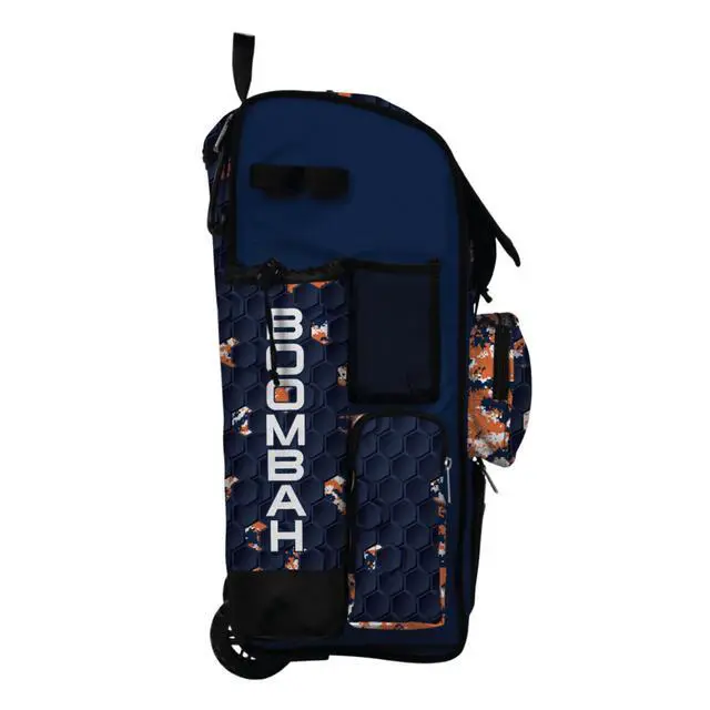 Alt view image 2 of 5 - Rolling Superpack Baseball/Softball Gear Bag - Telescopic Handle - Holds 4 Bats - Wheeled Version - 3DHC Breakout - Multiple Colors