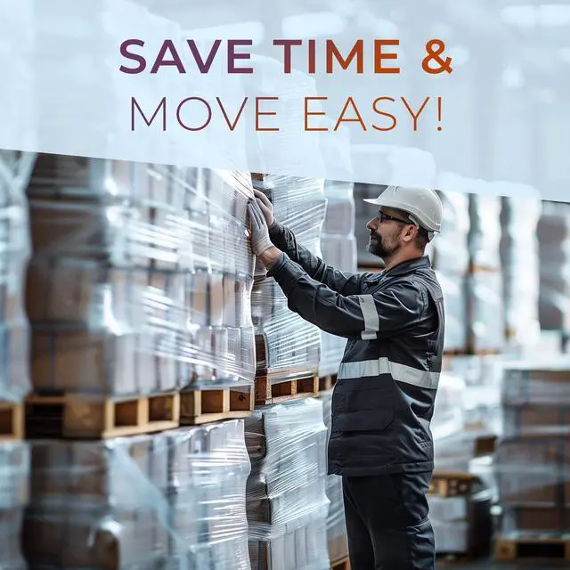 Alt view image 6 of 6 - Shrink Wrap Roll for Moving | Stretch Wrap for Packing | Heavy Duty 4 Pack | 18" x 1500' FT - 85 Gauge Thick | Ideal for Furniture, Pallets | Clear