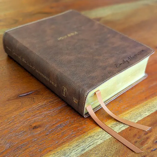 Alt view image 6 of 7 - Personalized NKJV Journaling Bible | New King James Version | Custom Engraved Name | Wide Margin Study Bible | Christian Gift for Men & Women