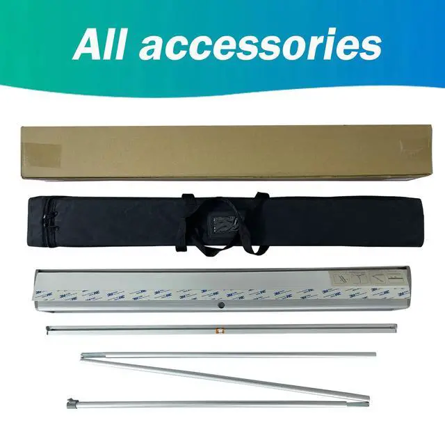Alt view image 4 of 7 - 40"x80" HEAVY-DUTY Retractable Roll Up Banner Stand with Padded Canvas Bag(Only hardware)