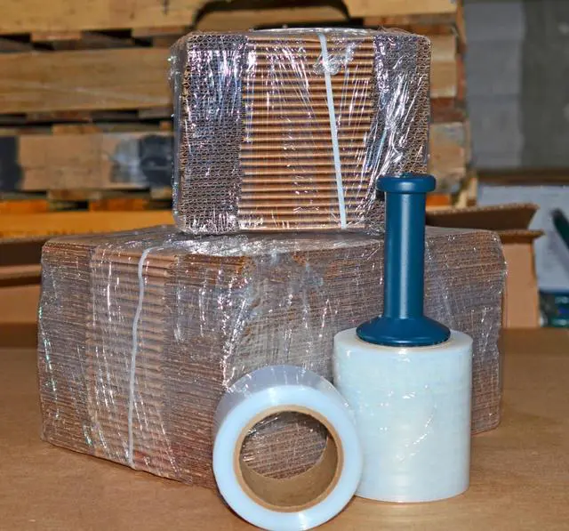 Alt view image 5 of 7 - WOD SFCB80 Heavy Duty Hand Stretch Film Wrap 80 Gauge Thick with Dispenser - Clear Shrink Wrap Ideal for Moving, Packing, & Palletizing Applications: 5" in. x 1000 Ft (12-Rolls)