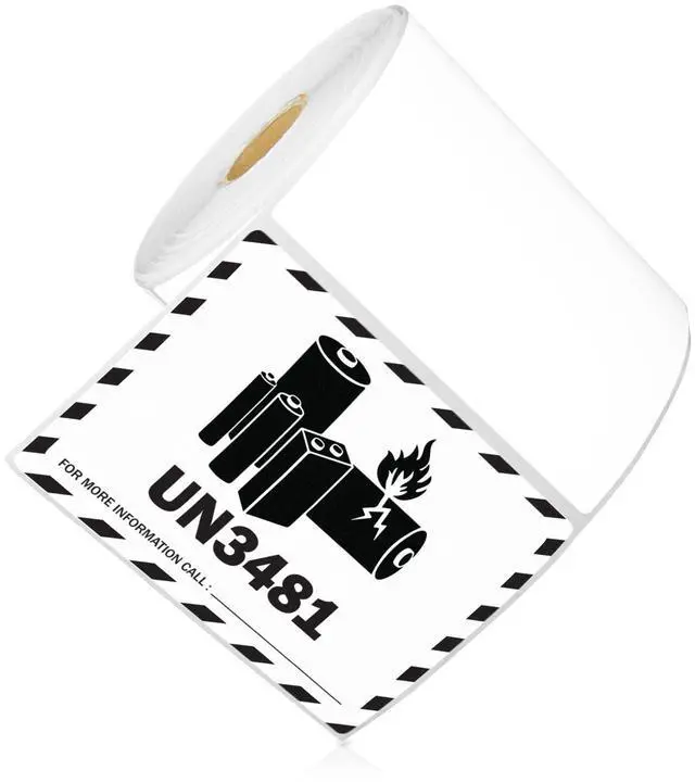 Main image of 4" x 3" Removable Direct Thermal Labels | Compatible with Rollo & Zebra Desktop Printers, 1" Core, Perforated, Water & Oil Resistant, 4 Rolls, 2000 Labels