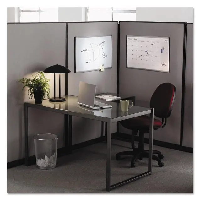 Alt view image 4 of 5 - Dry Erase Board, Magnetic, 30" x 18", Whiteboard, Cubicle, Arc, Aluminum Frame (ARC3018)
