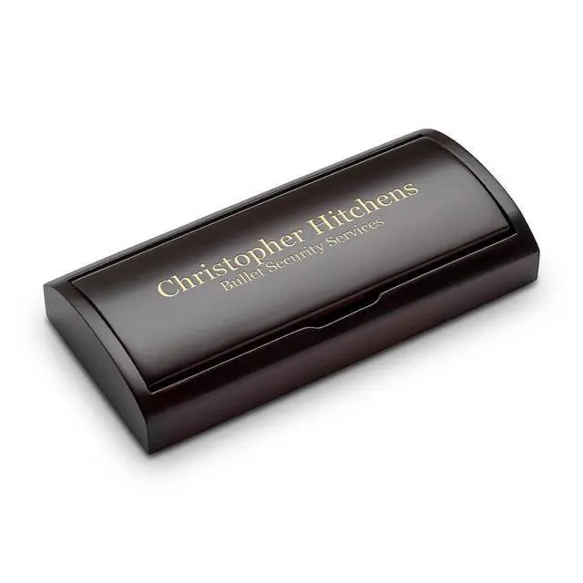 Alt view image 2 of 5 - Personalized Ballpoint Pen & Pencil Set in Rosewood Box with Custom Engraving