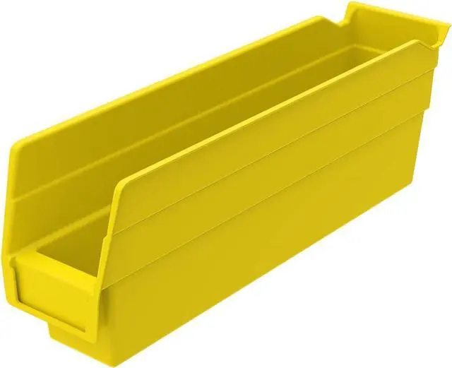 Main image of 30110 Plastic Organizer and Storage Bins for Refrigerator, Kitchen, Cabinet, or Pantry Organization, 12-Inch x 3-Inch x 4-Inch, Yellow, 24-Pack