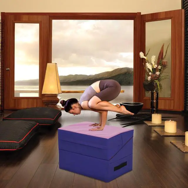 Alt view image 7 of 7 - Gymnastics Mat Incline Indoor/Outdoor Tumbling Mats yoga mat for Home Gym Folding Exercise Mat with Non-Slip Surface & Handles Cheese Wedge Mat