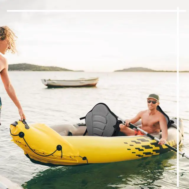 Alt view image 5 of 7 - 2 Pack Kayak Seats with Back Support Adjustable Sit on Top Padded Boat Seat with Detachable Storage Bag and 8 Fixed D Ring and Screws