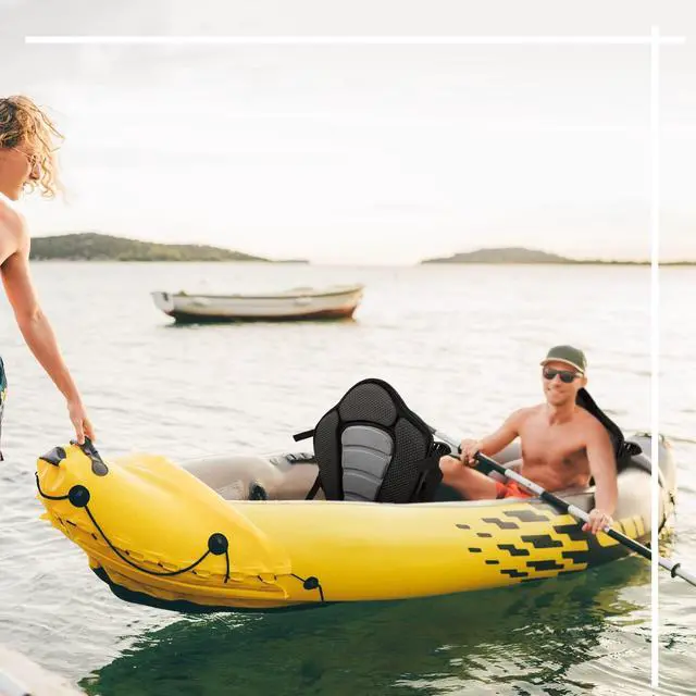 Alt view image 6 of 7 - 2 Pack Kayak Seats with Back Support Adjustable Sit on Top Padded Boat Seat with Detachable Storage Bag and 8 Fixed D Ring and Screws