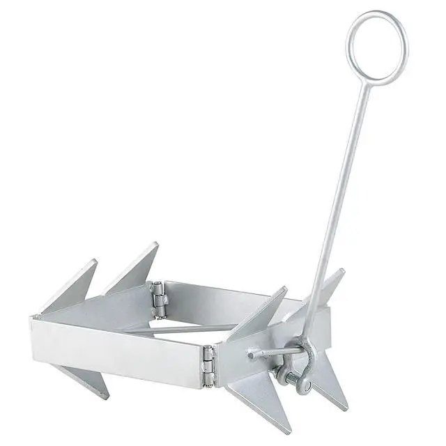 Alt view image 3 of 7 - Boat Anchor, Hot-Dipped Galvanized Folding Anchor
