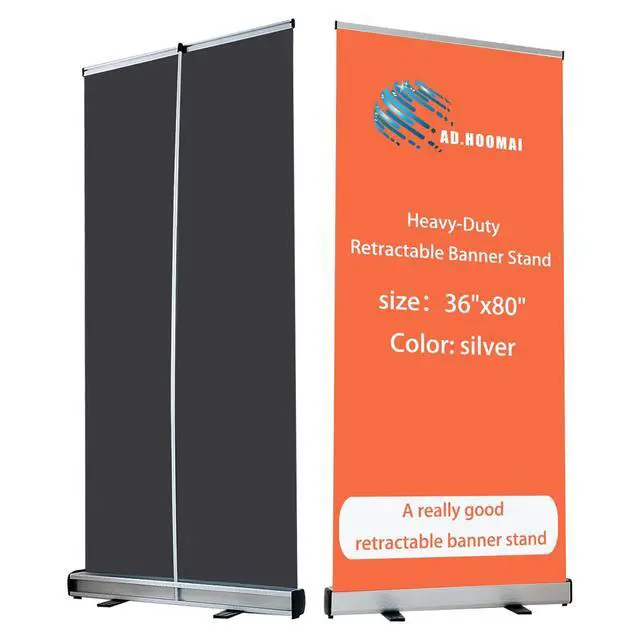 Main image of 36"x80" NEW Heavy-Duty Retractable Banner Stand with Padded Canvas Bag (Stand ONLY) for Trade Shows and Displays