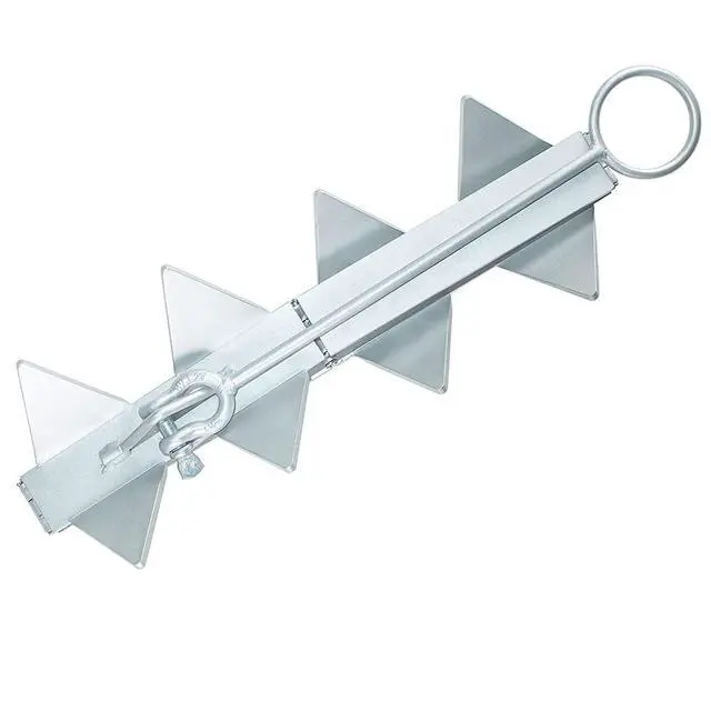 Alt view image 6 of 7 - Boat Anchor, Hot-Dipped Galvanized Folding Anchor