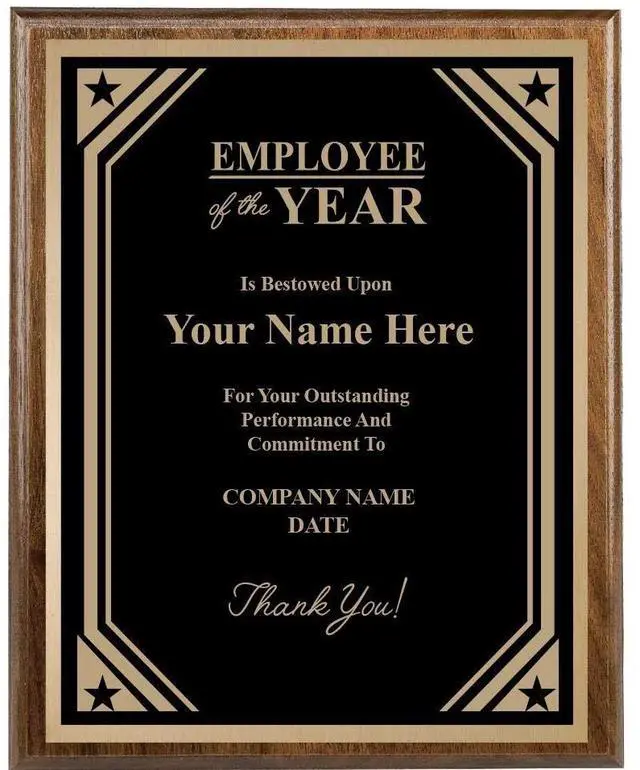 Main image of Custom Plaque, 8x10 Recognition Trophy Corporate Award
