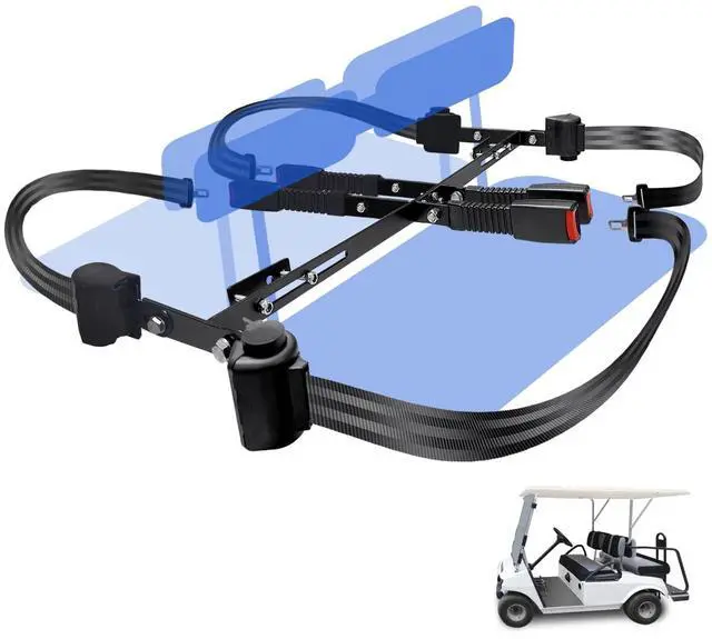 Main image of Retractable Golf Cart Seat Belt Bracket Kit for EZGO, Club Car, Yamaha