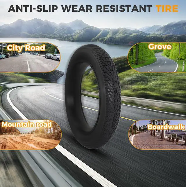 Alt view image 6 of 7 - 20x4.0/ 20x3.0/ 26x4.0 Fat Bike Tires, 20x4/ 20x3/ 26x4 Fat Tire Tube and Bicycle Repair Tool Kit, Foldable Heavy Duty Off-Road Bike, Ebike Fat Tires Replacement Set