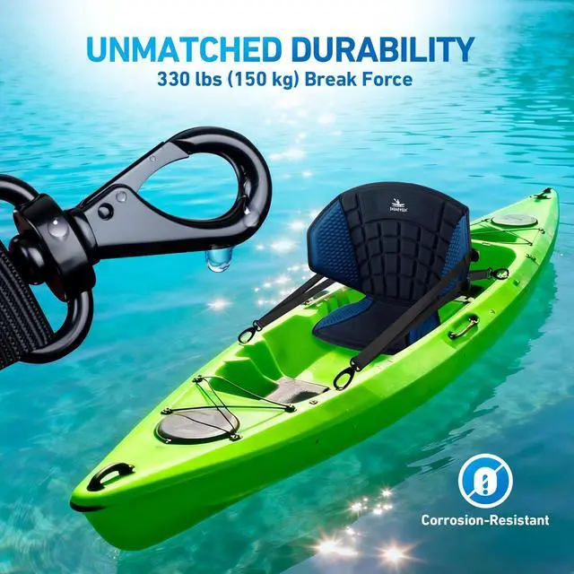 Alt view image 3 of 7 - Upgraded Kayak Seat with Back Support & Enhanced Side Support, Universal Folding Paddle Board Seat for Inflatable Kayak, Canoe, SUP, Fishing Boat