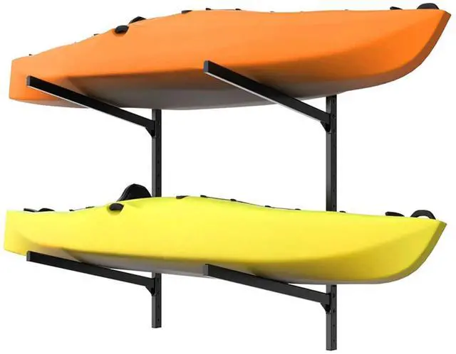 Main image of Heavy Duty Wall Mounted Kayak Storage Rack for Garage, Adjustable Kayak Hangers for Wall, Holds Up to 220 lbs