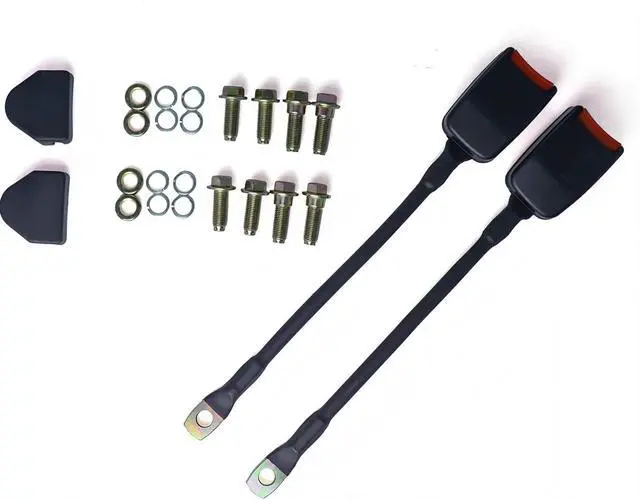 Alt view image 2 of 6 - 2 Pack 3 pt Pads Adjustable Retractable Straps Cover Universal Replacement Set for Golf Cart Go Kart,Club Golf Cart,Minivan Van,SUV,UTV, VR,Pickup,Truck for Modification Seatbelt Protective Covers Kit