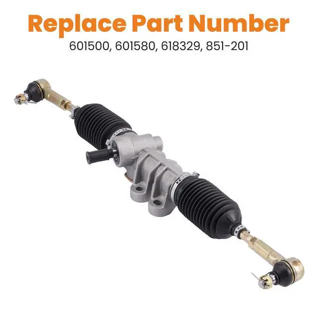 Alt view image 4 of 7 - Golf Cart Steering Gear Box Assembly for EZGO RXV 2008-Up Gas Electric Carts w/Tie Rod Ends, OEM# 601500 618329 Steering Rack and Pinion