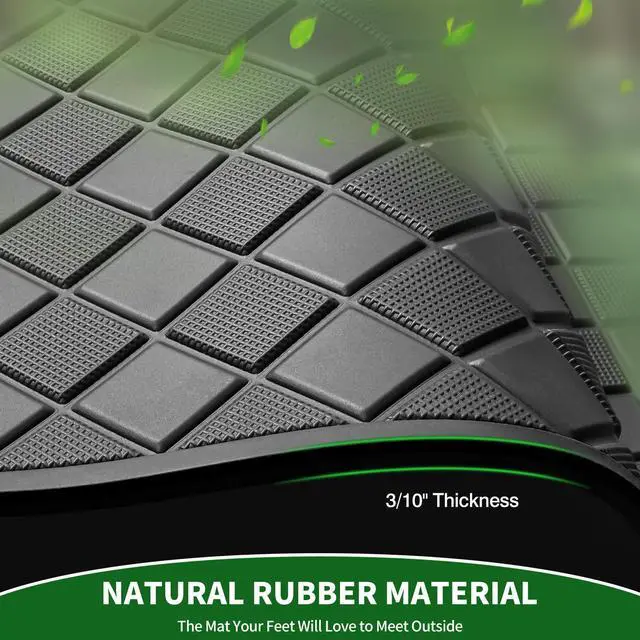 Alt view image 4 of 7 - Golf Cart Floor Liner Mat 8mm Thick Rubber Full Coverage Fit for EZGO TXT (1994-2025), Express S4 (2012-2020), Cushman Workhorse, EX1 (2020), Valor, Navitas, Some Star Carts Mats Replacement