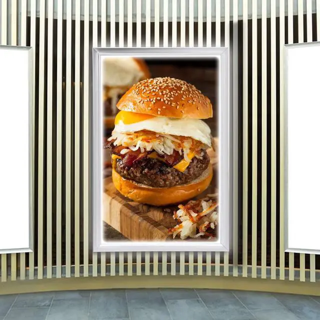 Alt view image 3 of 7 - 24" x 36" LED Backlit Poster Outer Frame Movie Poster Frame Art Picture Light Box Advertising Display Frame Movie Poster Light Box Home Theater Wall Mounted for Movie Poster Advertising Display