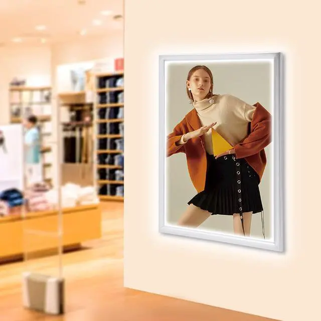 Alt view image 5 of 7 - 24" x 36" LED Backlit Poster Outer Frame Movie Poster Frame Art Picture Light Box Advertising Display Frame Movie Poster Light Box Home Theater Wall Mounted for Movie Poster Advertising Display