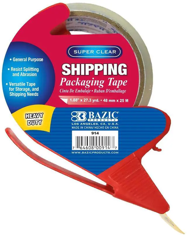 Main image of Packaging Tape, 1.88 in x 27.3 Yd, 36-Case | built-in cutter dispenser for sealing cartons
