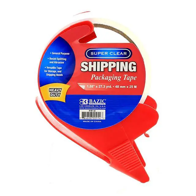 Alt view image 4 of 7 - Packaging Tape, 1.88 in x 27.3 Yd, 36-Case | built-in cutter dispenser for sealing cartons