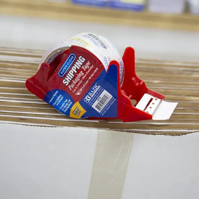 Alt view image 7 of 7 - Packaging Tape, 1.88 in x 27.3 Yd, 36-Case | built-in cutter dispenser for sealing cartons