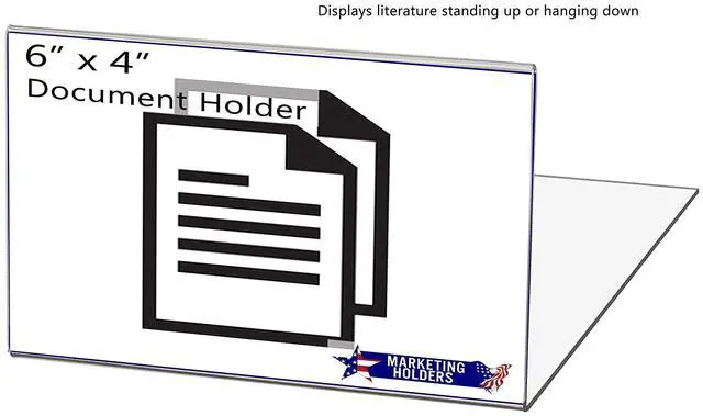 Alt view image 4 of 6 - 10 Pack Acrylic Retail Shelf Talker 6" Wide by 4" High for Product Information Inventory Name Tags and UPC Labels Clear Side Loading Moveable Sign Holder