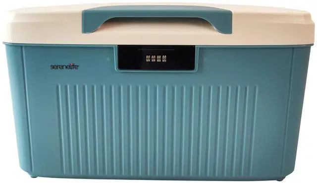 Main image of Lockable Storage Container Bin, 8.5 Gallon Capacity Heavy Duty Storage Box with Combination Lock, Bluee