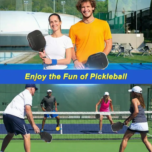Alt view image 7 of 7 - Pickleball Paddle with T700 Raw Carbon Fiber, 16mm Upgraded EPP Foam Core, Torque-Boost Weighting System & Elasticity Enhancement Design