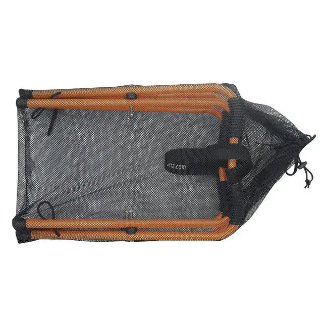 Alt view image 6 of 7 - Kayak Storage Racks - Set of 2 Portable Folding Boat Stands for Garage, Shed, or Dock with Rubber Padding and Storage Carry Bag by (Orange)