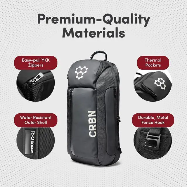 Alt view image 6 of 7 - Sling Bag - Pro Team Pickleball Bag - Water-Resistant Pickleball Paddle Bag Holds 3 Paddles, Balls & More